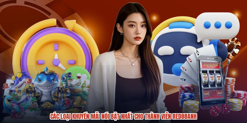 Các loại khuyến mãi nổi bật nhất cho thành viên RED88anh