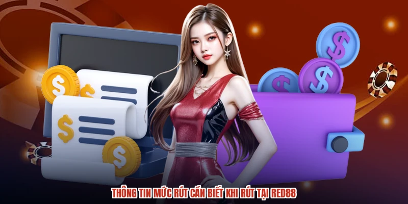 Thông tin mức rút cần biết khi rút tại RED88